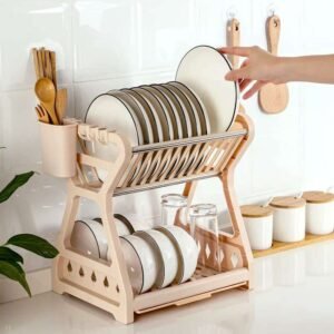 Tudo Dish Rack- অফ হোয়াইট কালার
